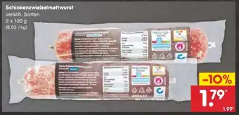 Netto Marken-Discount Schinkenzwiebelmettwurst Angebot