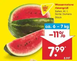 Netto Marken-Discount Wassermelone riesengroß Angebot