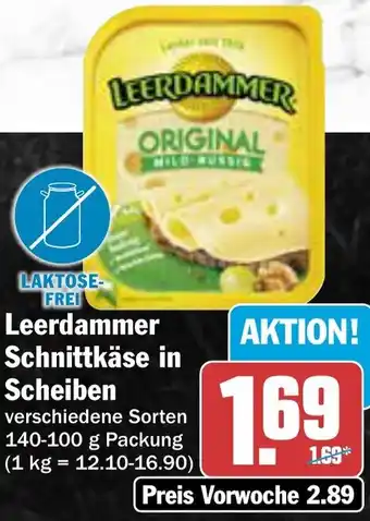 AEZ Leerdammer Schnittkäse in Scheiben Angebot