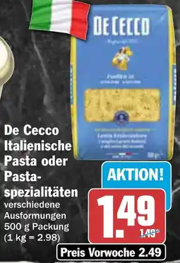 AEZ De Cecco Italienische Pasta oder Pastaspezialitäten Angebot