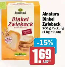 AEZ Alnatura Dinkel Zwieback Angebot