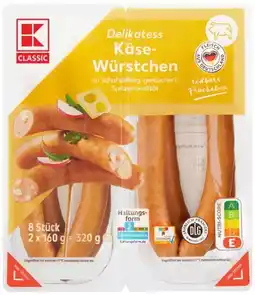 Kaufland K-Classic Käsewürstchen Angebot