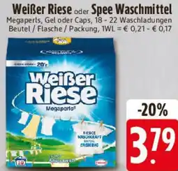 Edeka Weißer Riese oder Spee Waschmittel Angebot