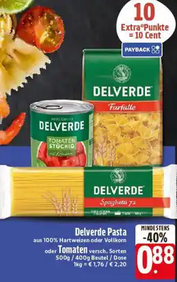 Edeka Delverde Pasta oder Tomaten Angebot