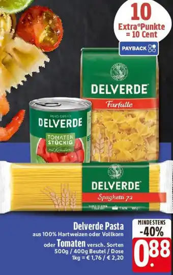 Edeka Delverde Pasta oder Tomaten Angebot