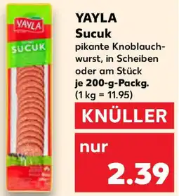 Kaufland YAYLA Sucuk Angebot