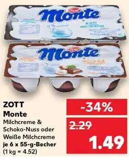 Kaufland ZOTT Monte Angebot