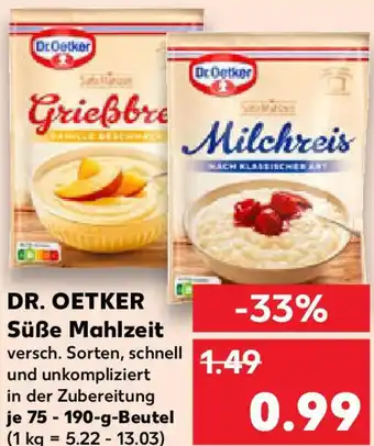 Kaufland DR. OETKER Süße Mahlzeit Angebot