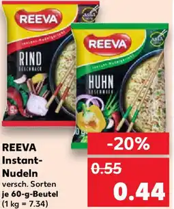 Kaufland REEVA Instant Nudeln Angebot