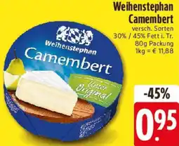 E-Center Weihenstephan Camembert Angebot