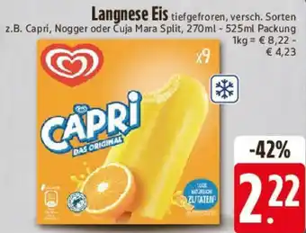 E-Center Langnese Eis Angebot