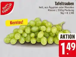 E-Center Gut & Günstig Tafeltrauben Angebot