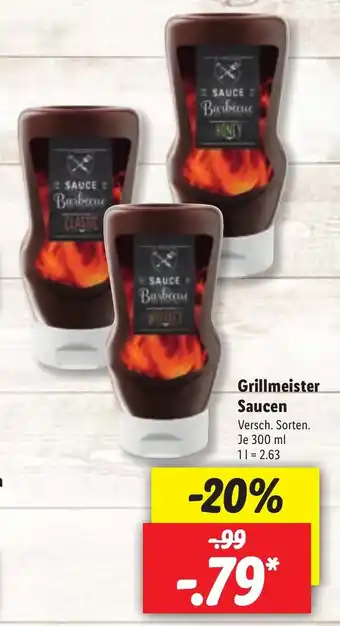 Lidl Grillmeister Saucen 300ml Angebot