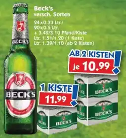 Hol'ab Getränkemarkt Beck's Angebot