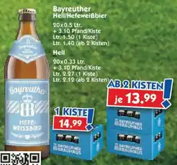 Hol'ab Getränkemarkt Bayreuther Hell/Hefeweißbier Angebot
