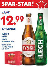 Hol'ab Getränkemarkt Tyskie Lager oder Lech Premuim Pils Angebot