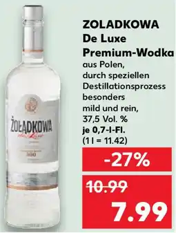 Kaufland ZOLADKOWA De Luxe Premium-Wodka Angebot