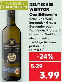 Kaufland DEUTSCHES WEINTOR Qualitätswein Angebot