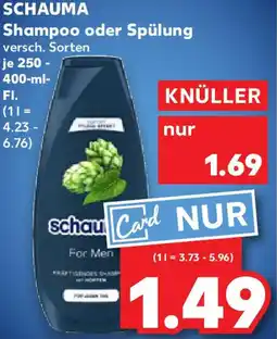 Kaufland SCHAUMA Shampoo oder Spülung Angebot