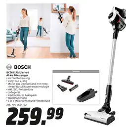 MediaMarkt Bosch bcs611am serie 6 akku stielsauger Angebot