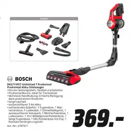 MediaMarkt Bosch bks711pet unlimited 7 proanimal proanimal akku stielsauger Angebot