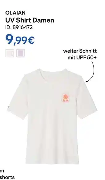 Decathlon Olaian uv shirt damen Angebot