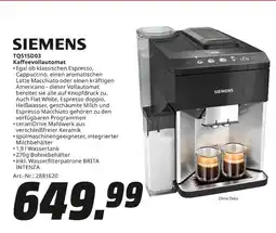 MediaMarkt Siemens tq515d03 kaffeevollautomat Angebot