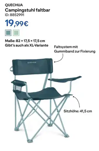 Decathlon Quechua campingstuhl faltbar Angebot