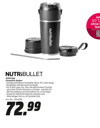 MediaMarkt Nutribullet nbp016b smoothie maker Angebot