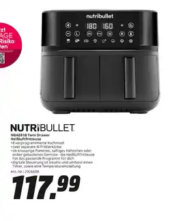 MediaMarkt Nutribullet nba081b twin drawer heißluftfritteuse Angebot