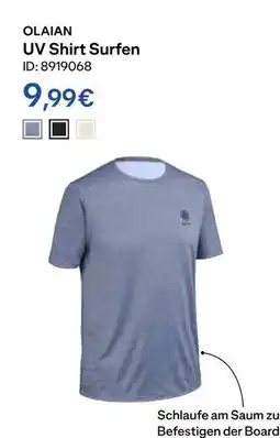 Decathlon Olaian uv shirt surfen Angebot