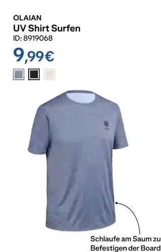 Decathlon Olaian uv shirt surfen Angebot