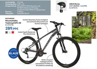 Decathlon Rockrider mountainbike trekking expl 50 oder abus motrip Angebot