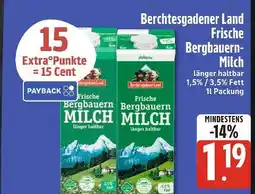 Edeka Xpress Berchtesgadener land frische bergbauern-milch Angebot
