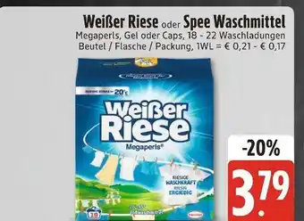 Edeka Xpress Weiße riese oder spee weiße riese oder spee waschmittel Angebot
