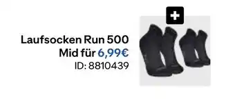 Decathlon Kiprun laufsocken run 500 mid Angebot
