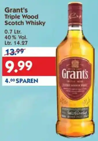 Hol'ab Getränkemarkt Grant's Triple Wood Scotch Whisky Angebot