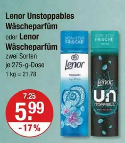 V Markt Lenor lenor unstoppables wäscheparfüm oder lenor wäscheparfüm Angebot