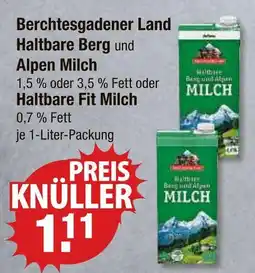 V Markt Berchtesgadener land haltbare berg und alpen milch oder haltbare fit milch Angebot