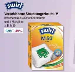 V Markt Swirl verschiedene staubsaugerbeutel Angebot