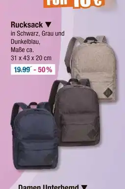 V Markt Rucksack Angebot