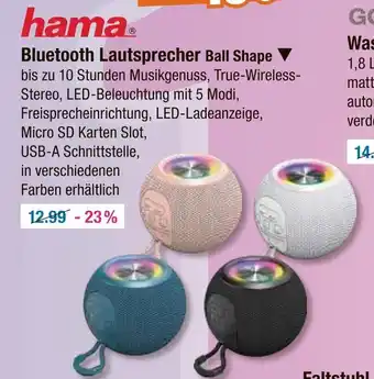 V Markt Hama bluetooth lautsprecher ball shape Angebot