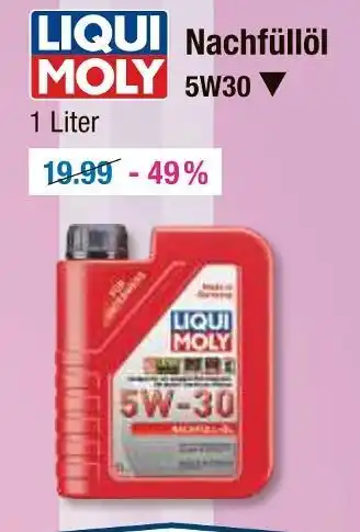 V Markt Liqui moly nachfüllöl 5w30 Angebot