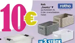 V Markt Rotho korb country Angebot