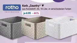 V Markt Rotho korb „country“ Angebot