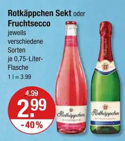 V Markt Rotkäppchen rotkäppchen sekt Angebot