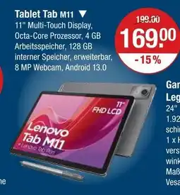 V Markt Lenovo tablet tab m11 Angebot