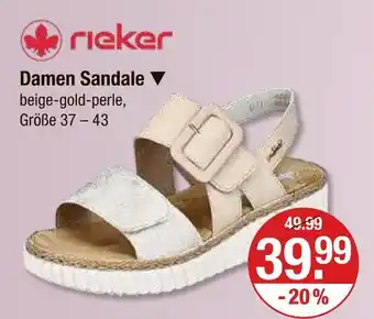 V Markt Rieker damen sandale Angebot