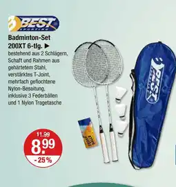 V Markt Best sporting badminton-set 200xt 6-tlg Angebot