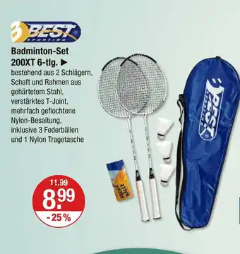 V Markt Best sporting badminton-set 200xt 6-tlg Angebot